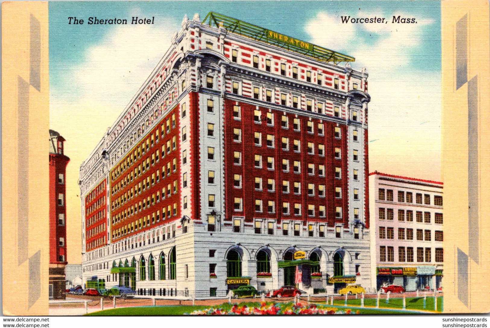 Massachusetts Worcester The Sheraton Hotel 1949 - Worcester