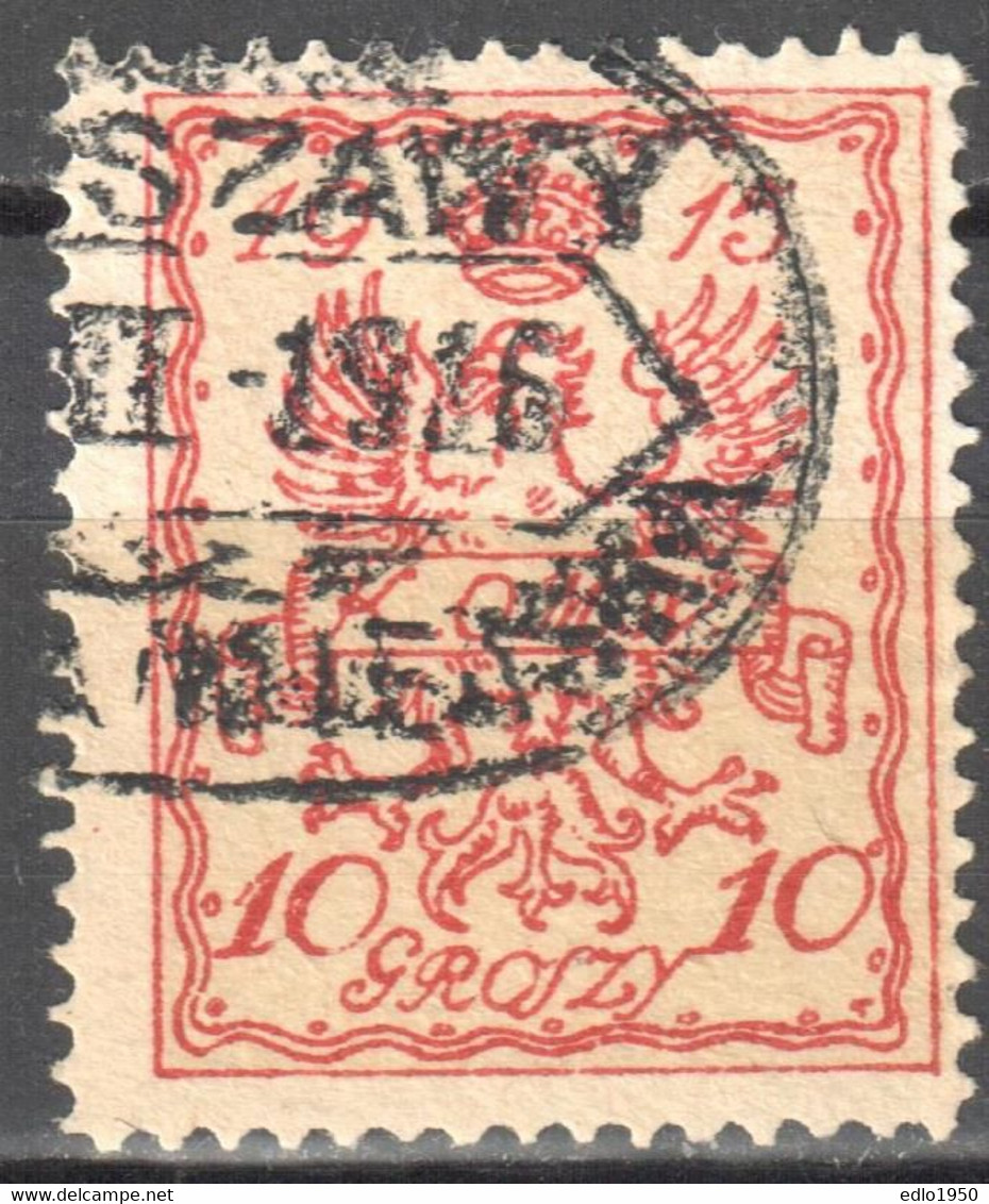 Poland 1915 - Warsaw Local Issues Mi.2 - Used - Used Stamps