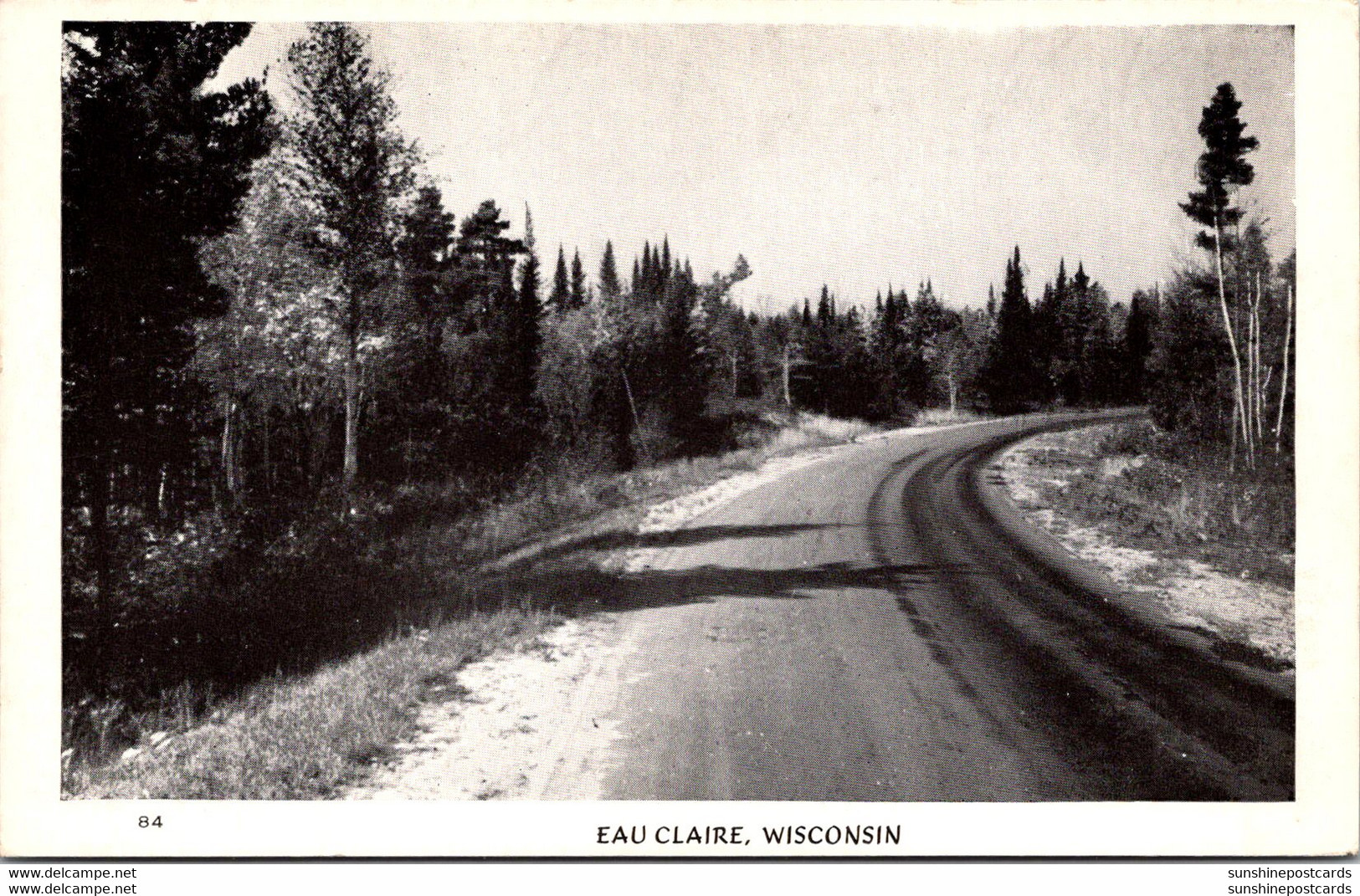 Wisconsin Eau Claire Road Scene Real Photo - Eau Claire