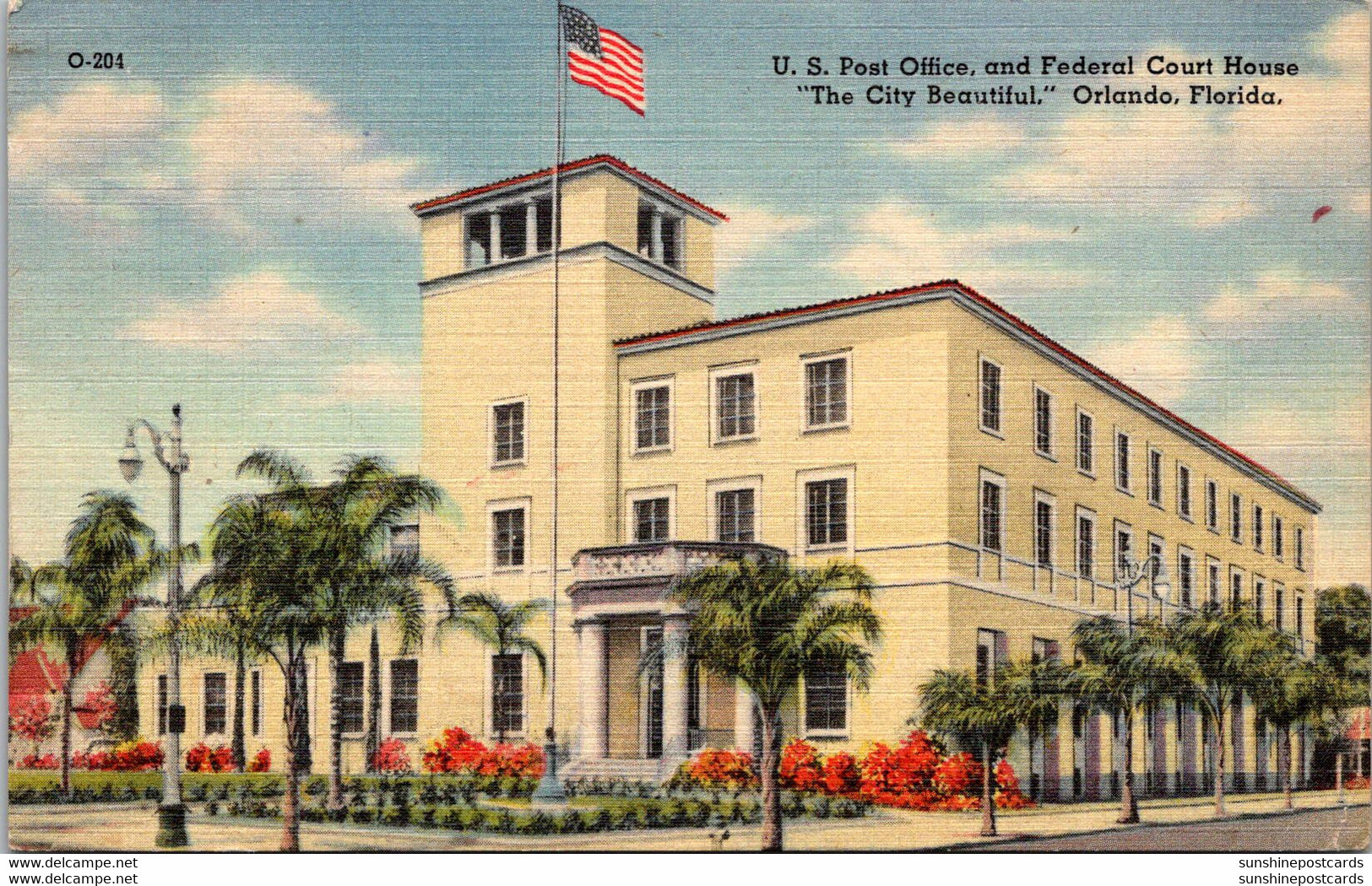 Florida Orlando Post Office And Federal Court House 1949 - Orlando