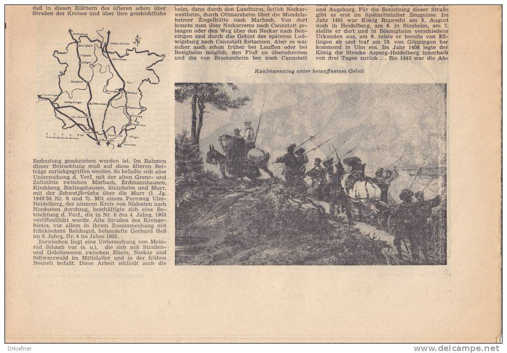 Hie Gut Württemberg, Geschichte Und Landschaft, Beilage Zur Ludwigsburger Kreiszeitung 14.6.1963, Ludwigsburg, Zabergäu - 2. Middeleeuwen