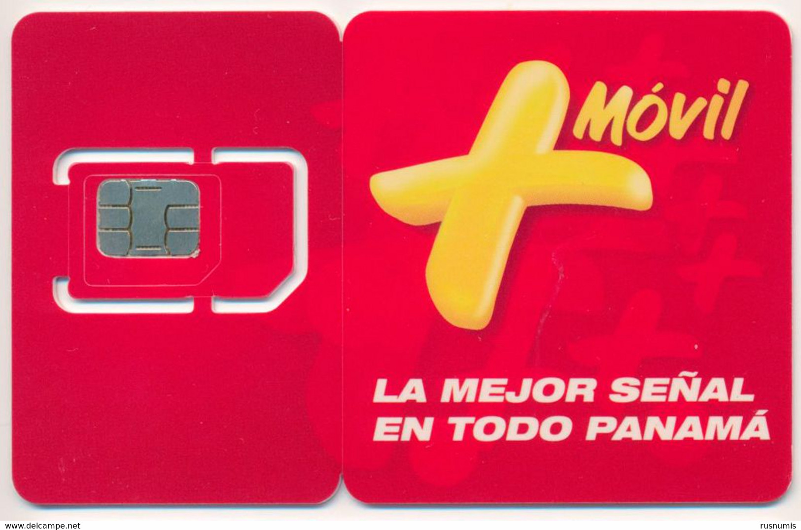 PANAMA +MOVIL GSM (SIM) CARD RED MINT UNUSED - Panamá
