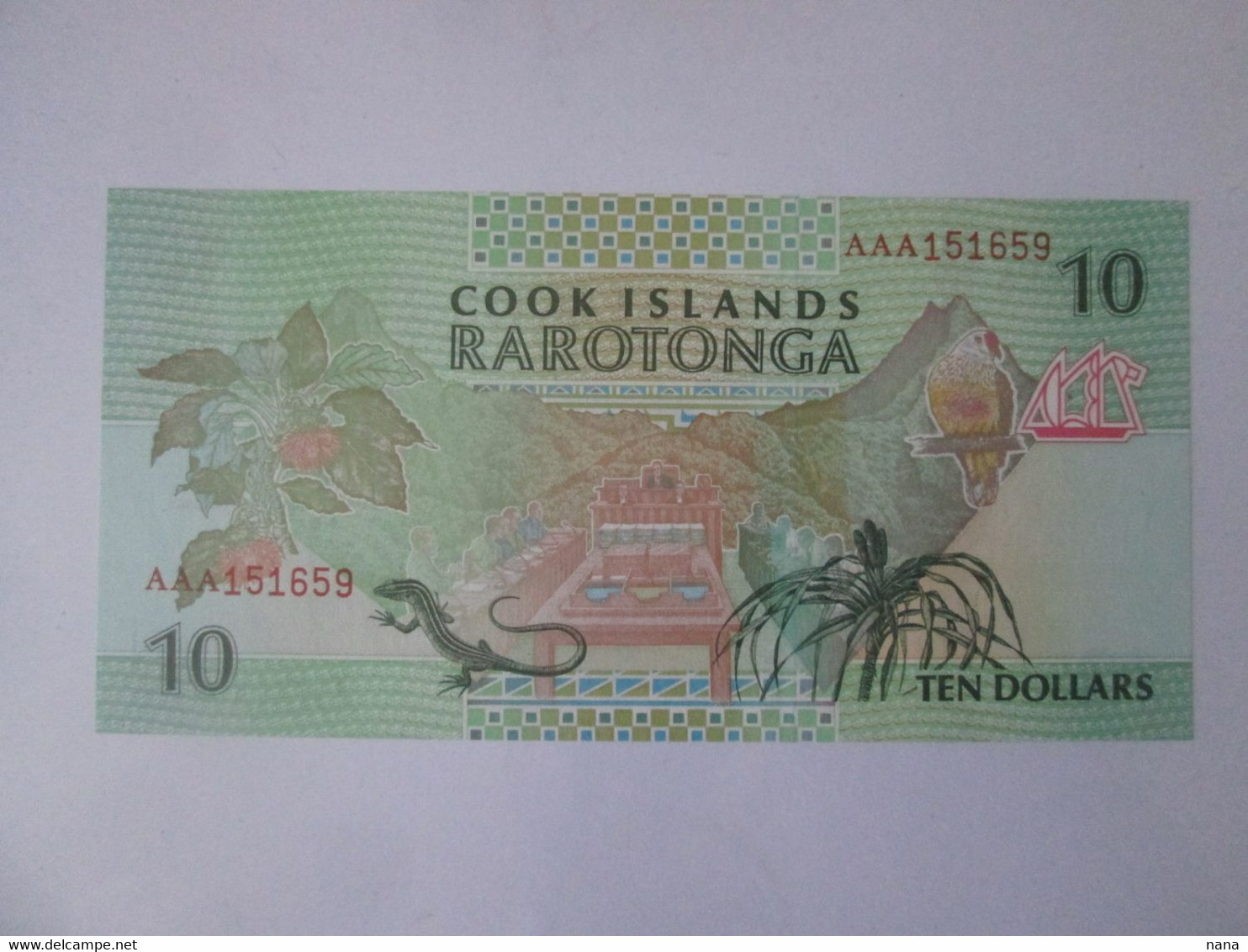 Cook Islands 10 Dollars 1992 UNC Banknote,see Pictures - Cook Islands