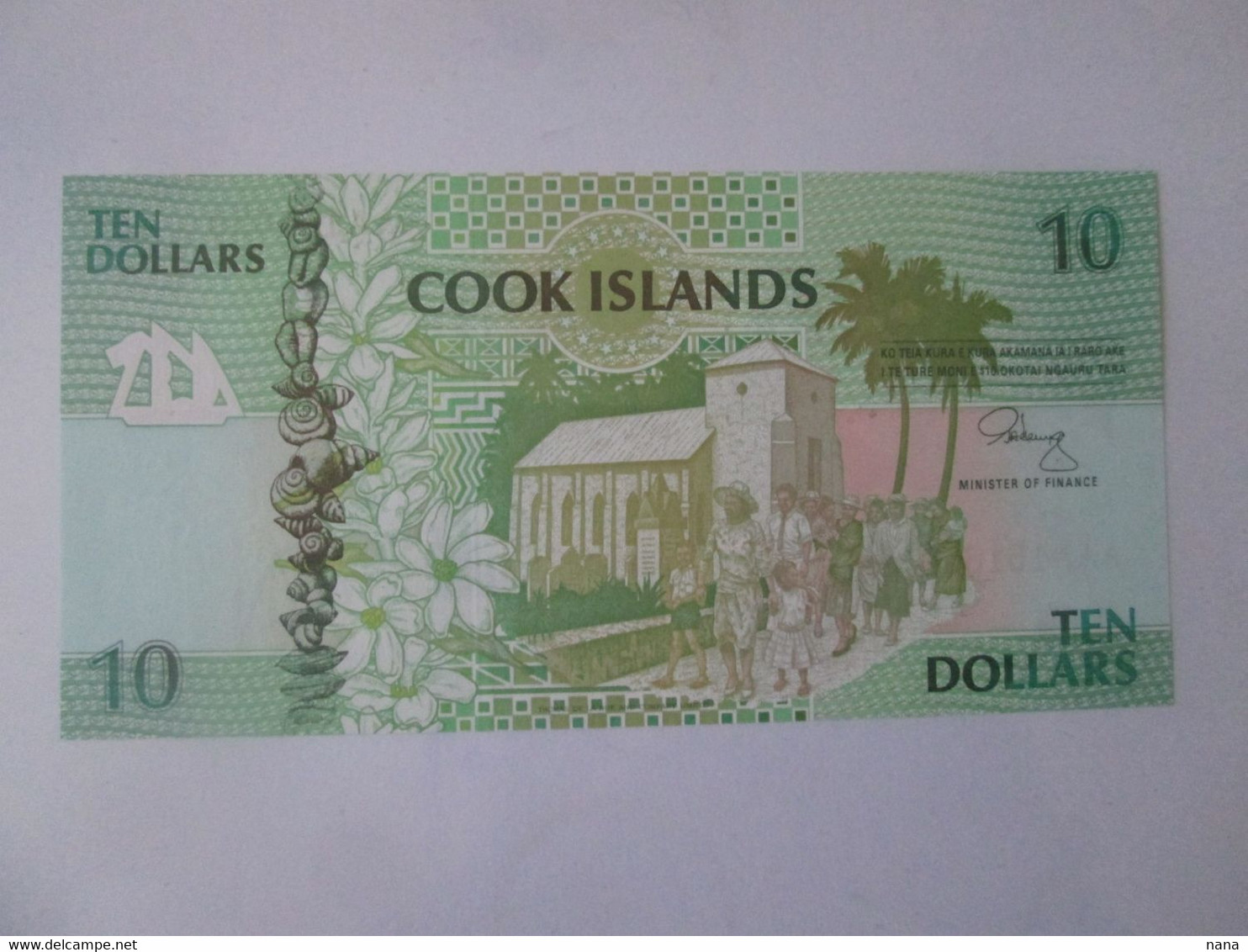 Cook Islands 10 Dollars 1992 UNC Banknote,see Pictures - Cook Islands