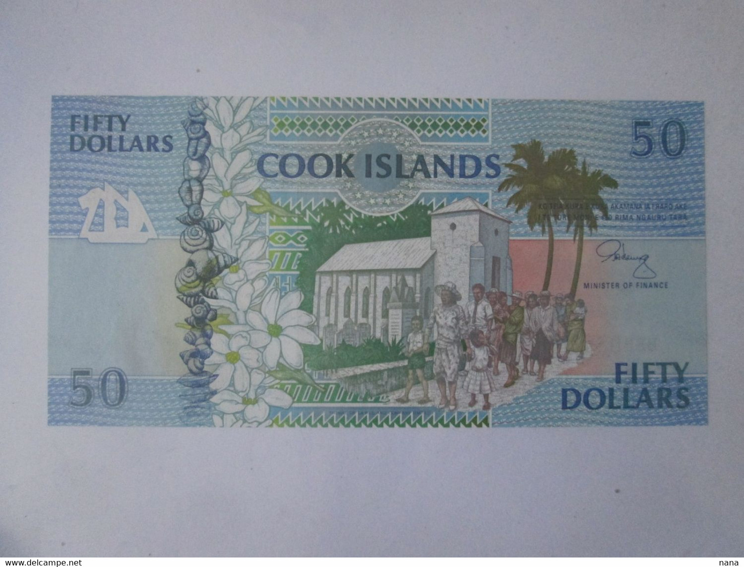 Cook Islands 50 Dollars 1992 UNC Banknote,see Pictures - Cook Islands