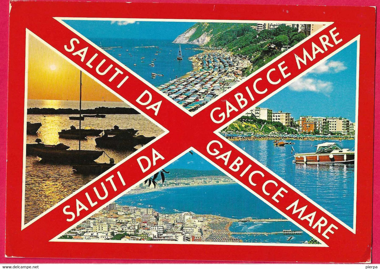 SALUTI DA GABICCE MARE- VIAGGIATA 1981 - Souvenir De...