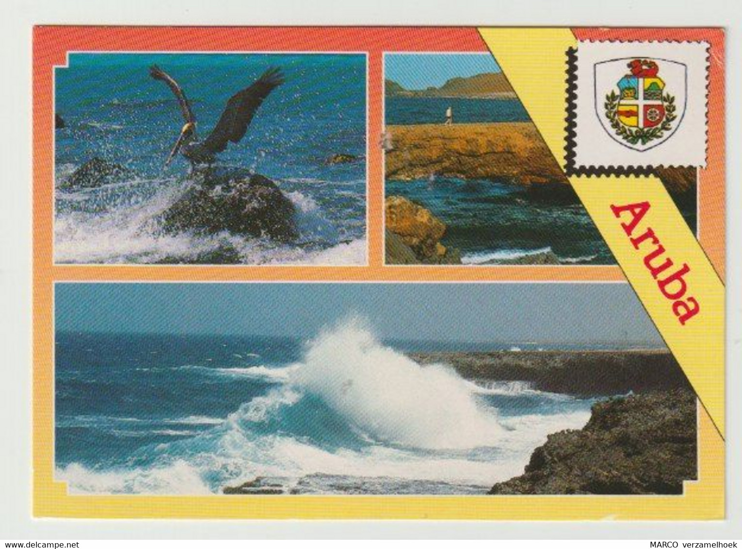 Ansichtkaart-postcard The Waters Around Aruba (N-A) - Aruba