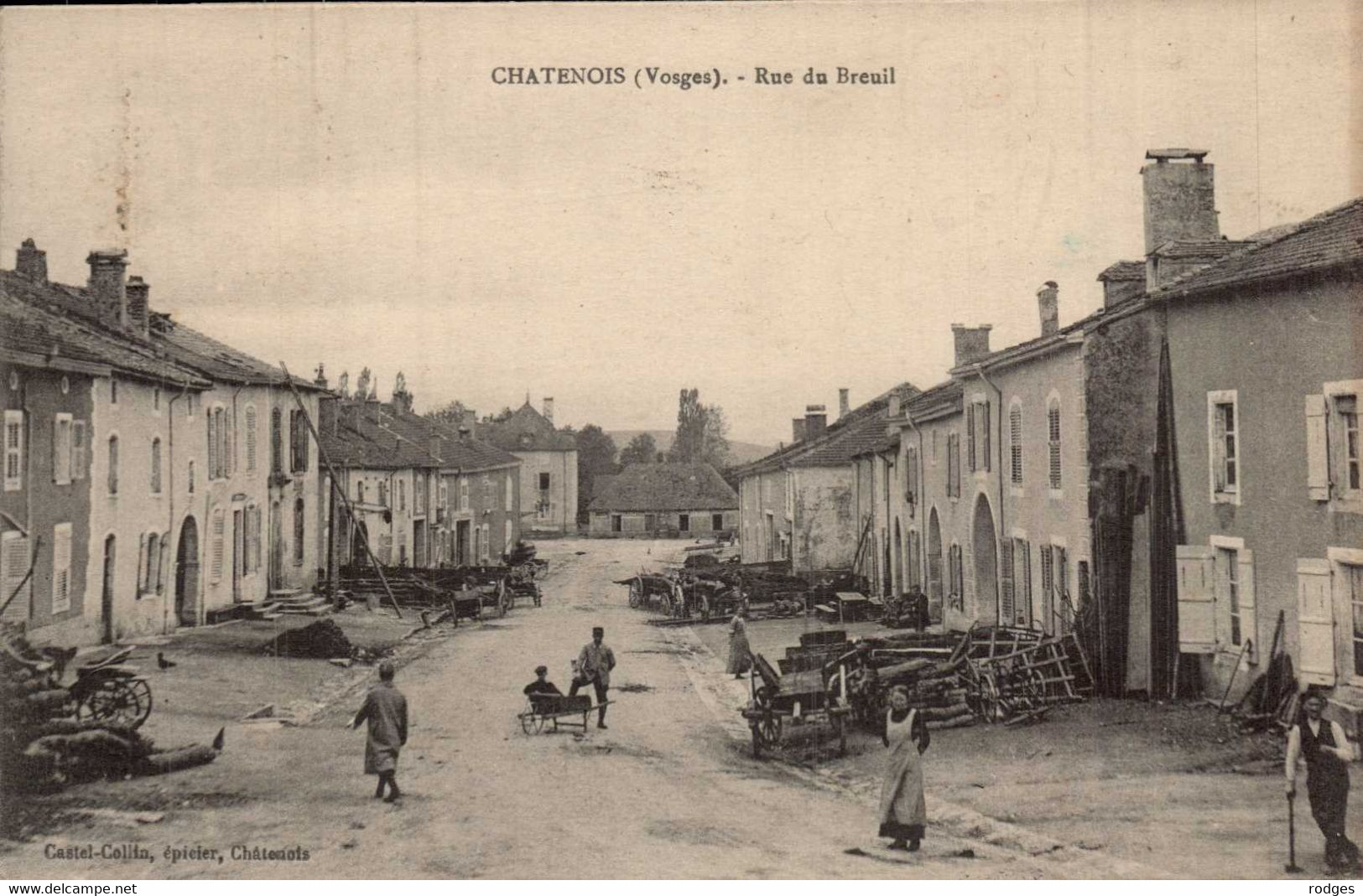 Dep 88 , Cpa  CHATENOIS , Rue Du Breuil (15085) - Chatenois