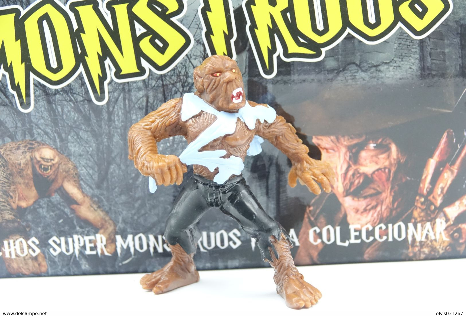 Vintage ACTION FIGURE : COLLECTION MONSTERS SUPER MONSTRUOS Werewolf - 1990's - Original Yolanda Toys - Action Man