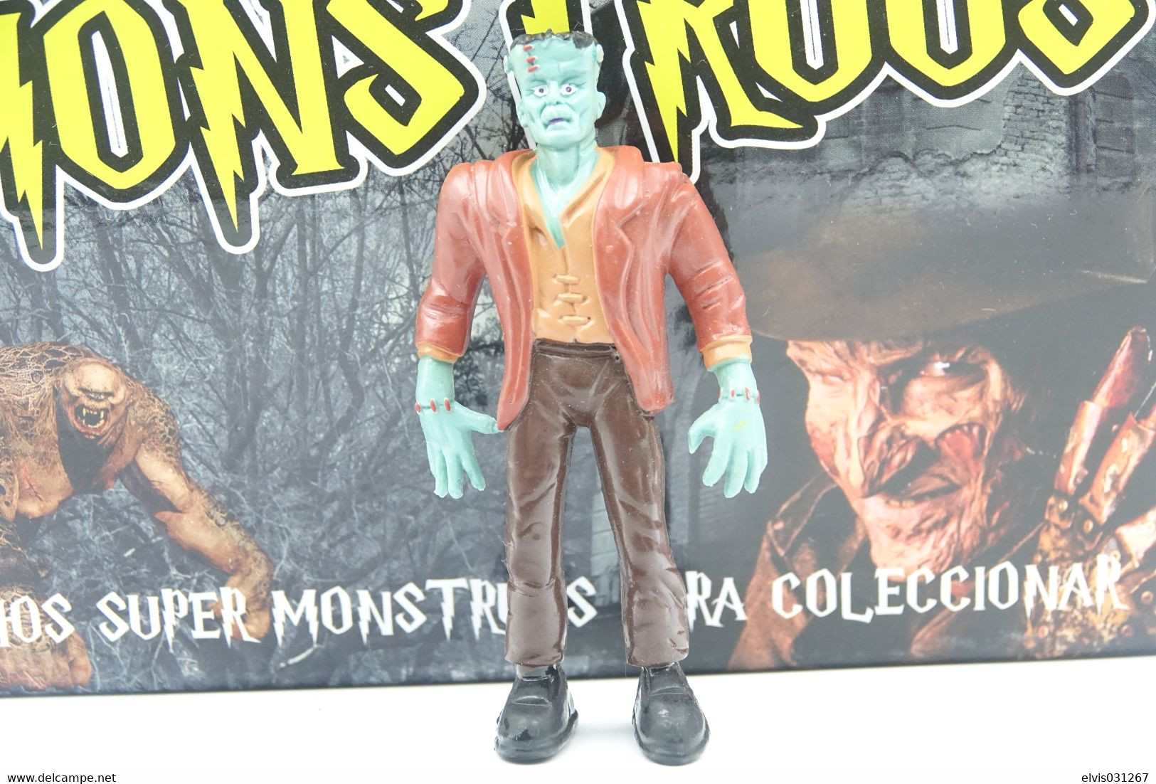 Vintage ACTION FIGURE : COLLECTION MONSTERS SUPER MONSTRUOS Frankenstein - 1990's - Original Yolanda Toys - Action Man