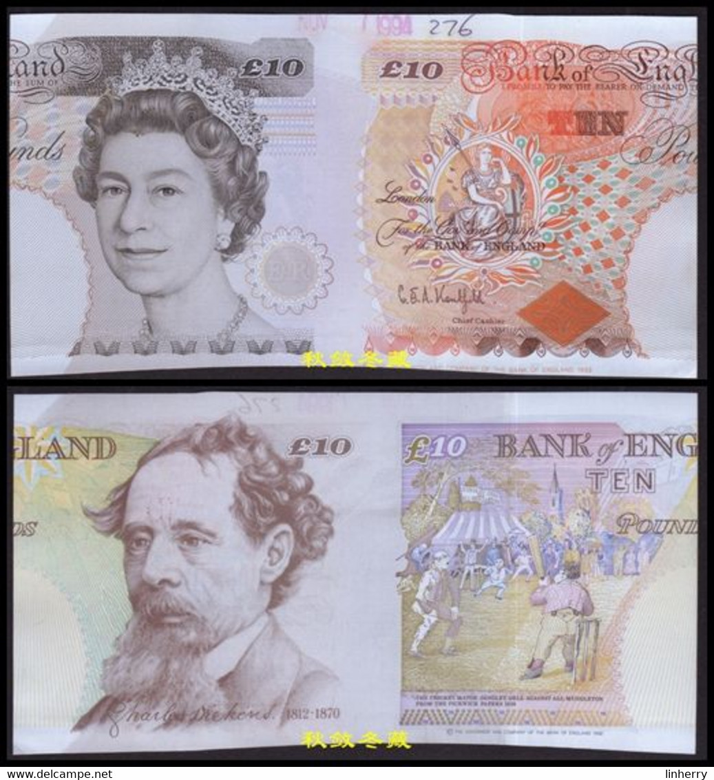 UK, England, Bank Of England £10, (1994), Duranote, Test Note, Unissued, UNC - 10 Ponden