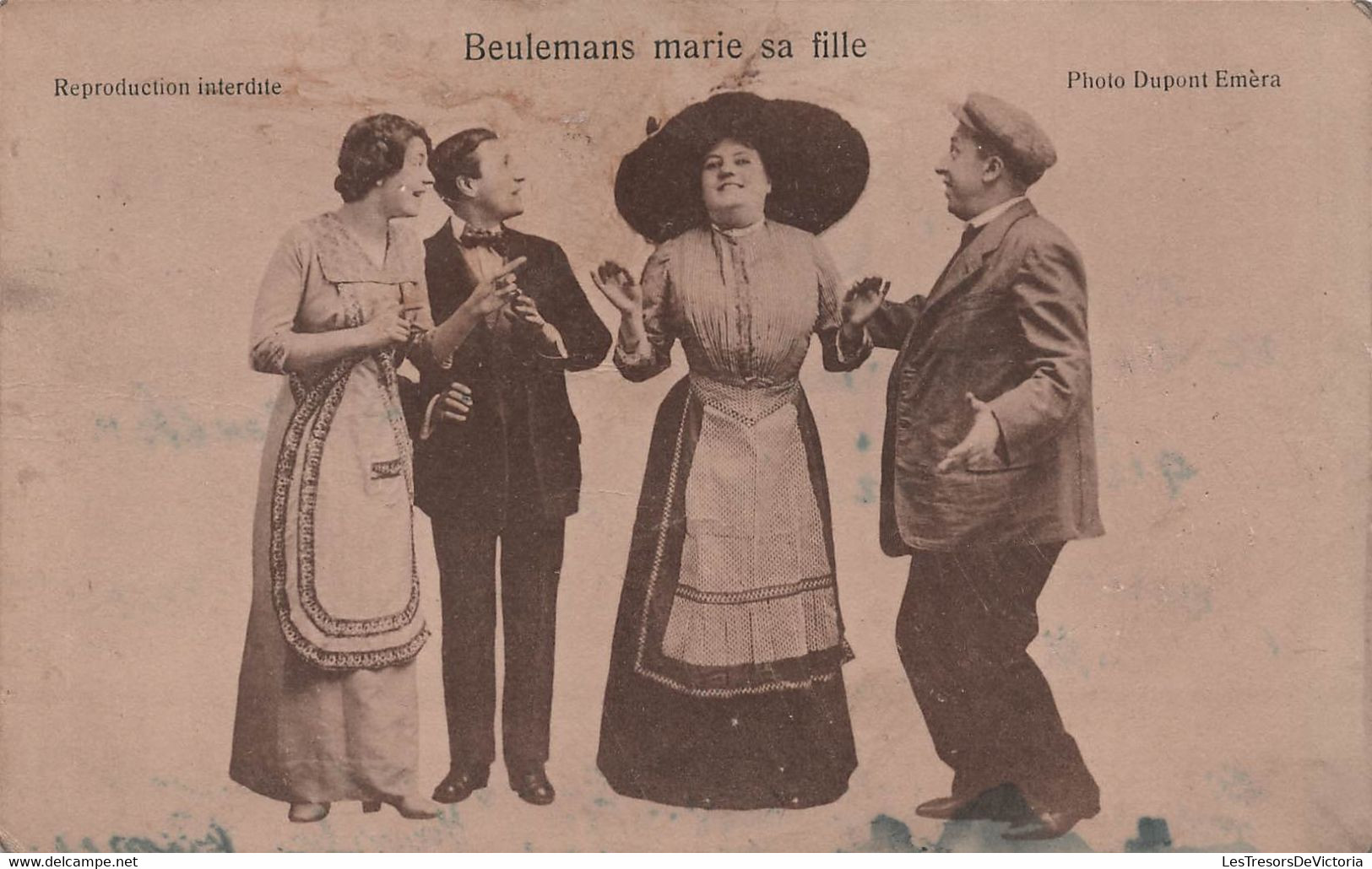 CPA - Theatre - Le Marige De Mlle Beulemans - Theatre De L'ilon - Beulemans Marie Sa Fille - Publicité - Flyers - Teatro