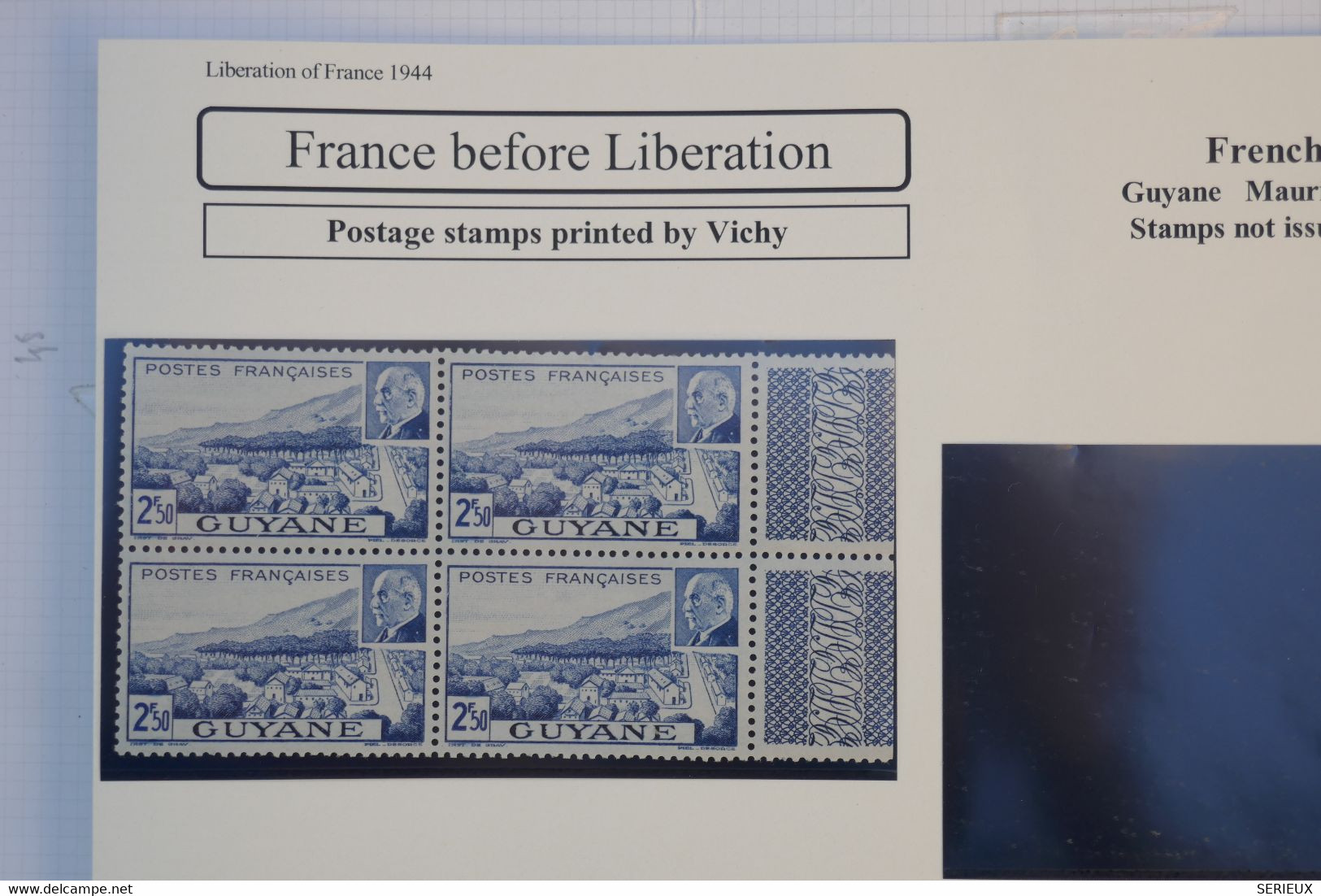 BE7 GUYANNE  FRANCE   BEAU BLOC 2F50 N°173++  FRANCE BEFORE LIBERATION  +TABS +INTERESSANT - Nuovi