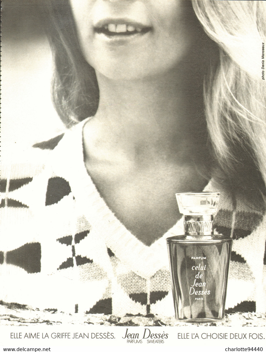 PUB PARFUM  ( CELUI ) De "  JEAN DESSES  "  1973 ( 1 ) - Ohne Zuordnung