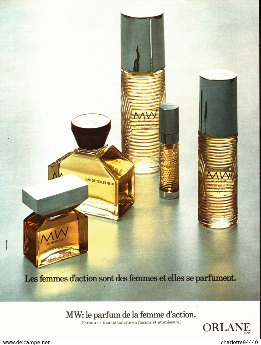 PUB PARFUM ( MW )  De "  ORLANE "  1973 ( 1 ) - Non Classés