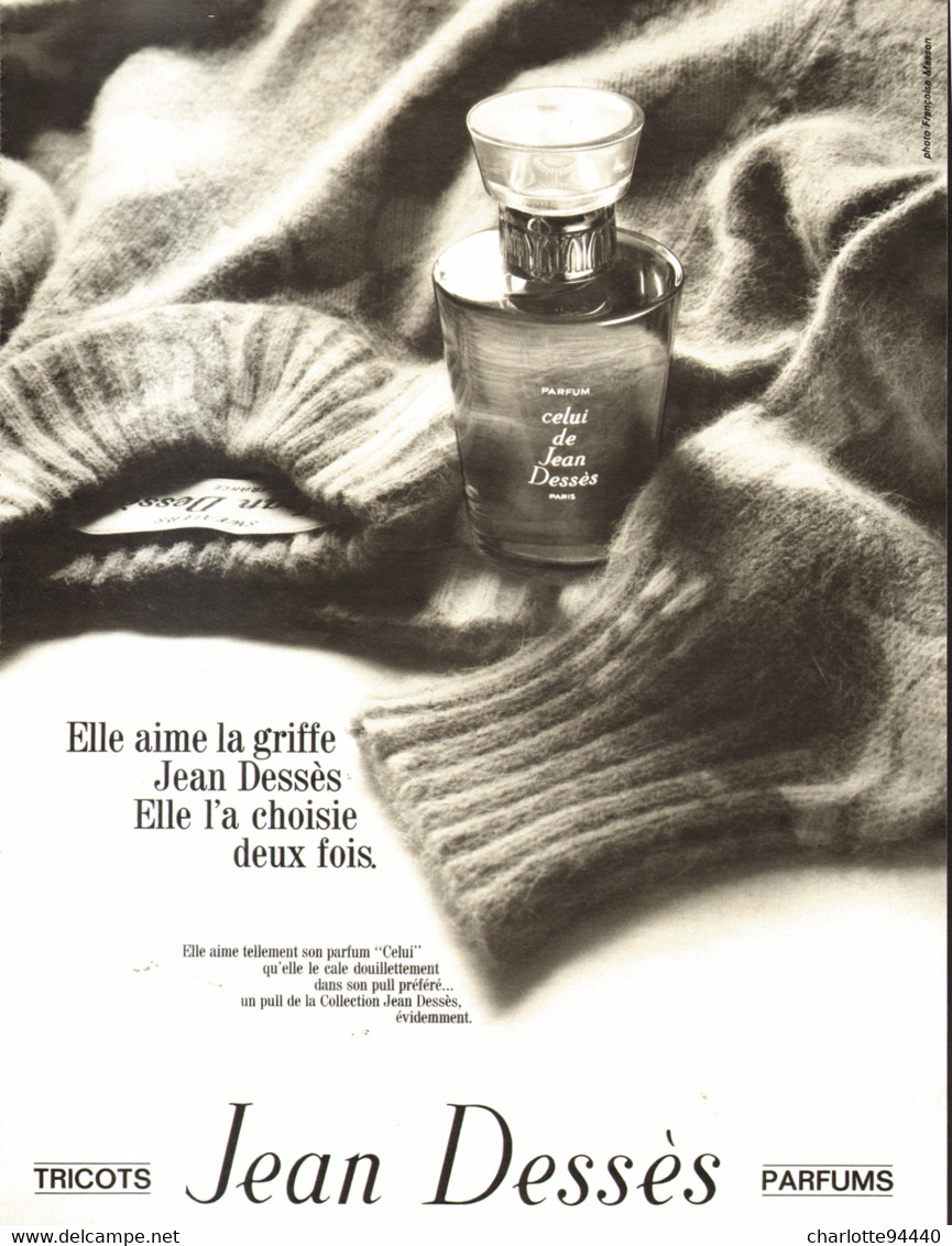 PUB PARFUM  ( CELUI ) De "  JEAN DESSES  "  1973 ( 2 ) - Unclassified