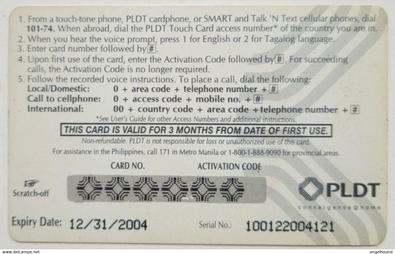 Phillippines PLDT  MINT Touchcard 100 Peso " Patricia Javier " - Filippijnen