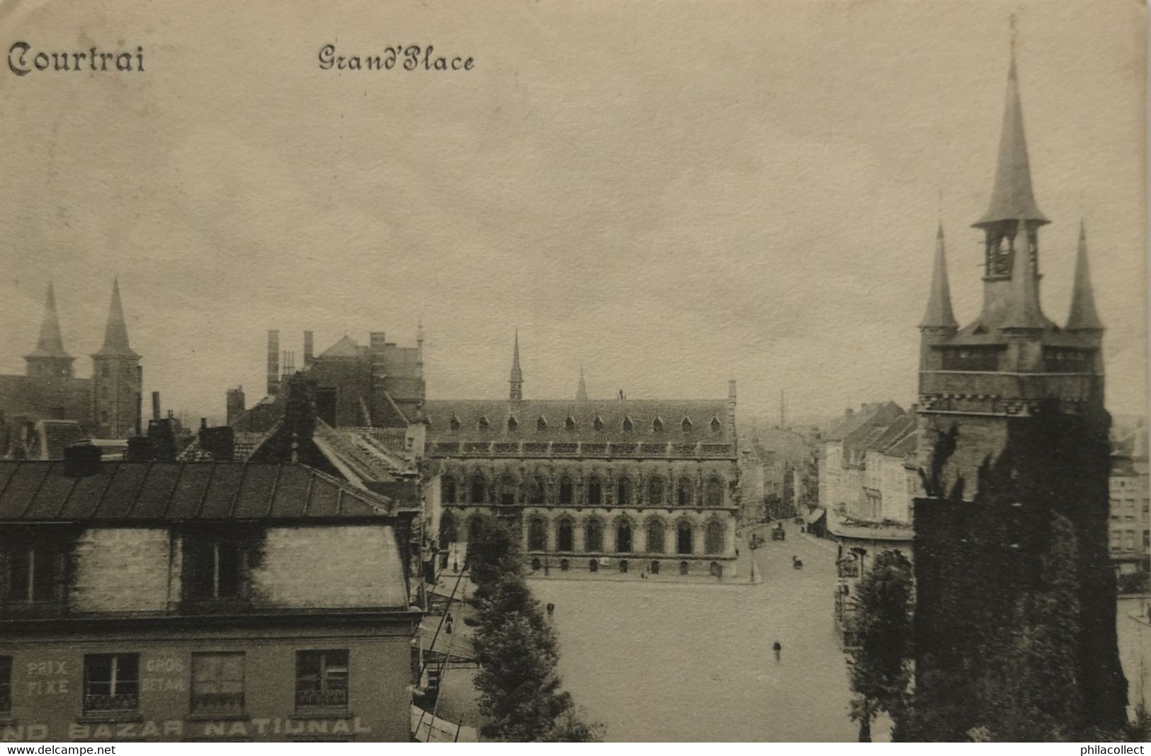 Kortrijk - Courtrai  // Grand Place (Niet Standaard Zicht) 1914 - Kortrijk