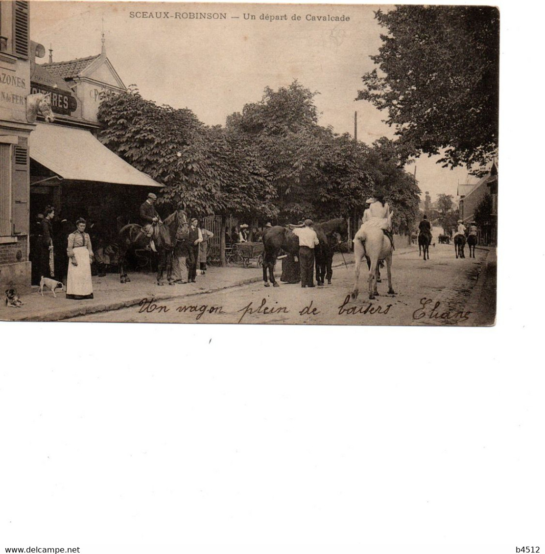 92 SCEAUX ROBINSON Un Départ De Cavalcade Cavaliers , Année 1900 - Sceaux