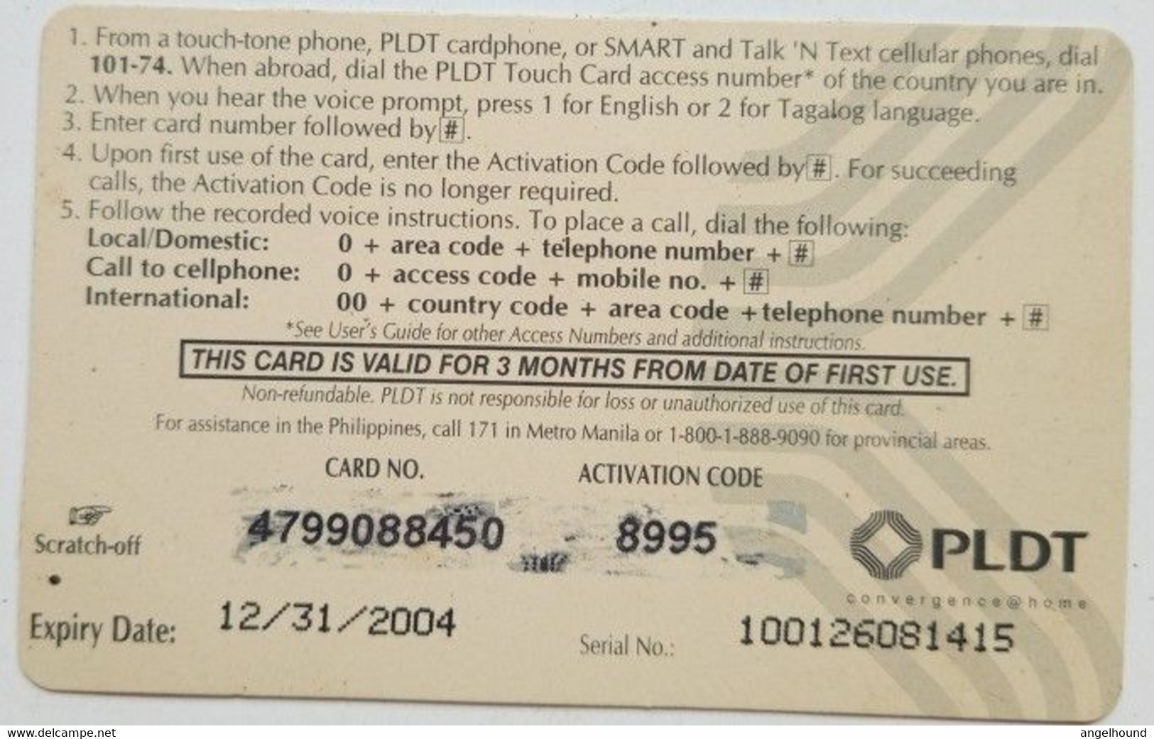 Philippines PLDT   Touchcard 100 Peso " Actress Joyce Jimenez " - Philippines