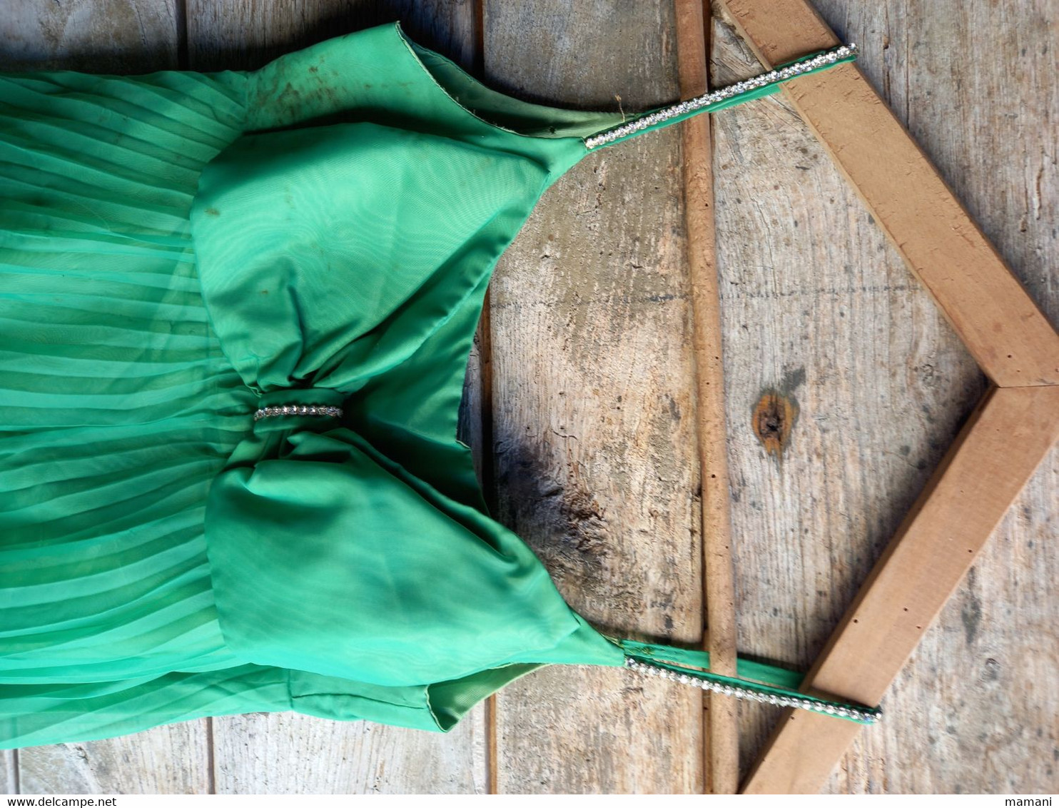 Robe  Verte Vintage Nylon à Detourner - Andere & Zonder Classificatie