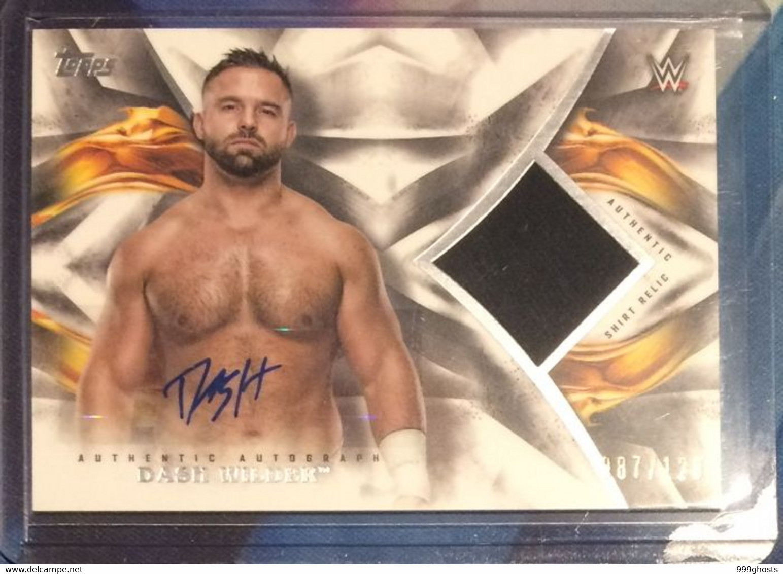 2019 TOPPS Undisputed 087/120 DASH WILDER Autograph Relic Signed Trading Card WWE Wrestling - Trading Cards