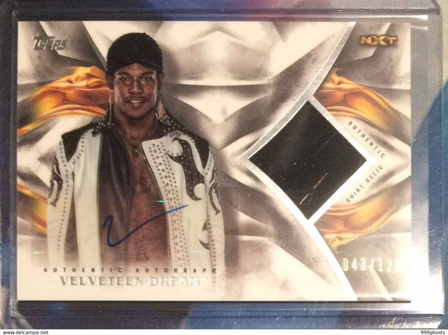 2019 TOPPS Undisputed 043/120 VELVETEEN DREAM Autograph Relic Signed Trading Card WWE Wrestling - Trading Cards