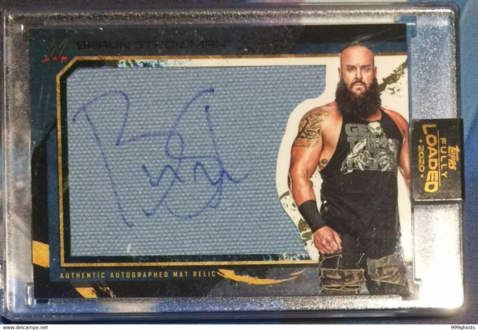 2020 TOPPS FULLY LOADED BRAUN STROWMAN 076/199 Relic Autograph Signed Trading Card WWE Wrestling - Tarjetas