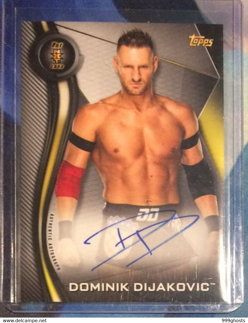 2019 TOPPS NXT DOMINIK DIJAKOVIC Autograph Signed Trading Card WWE Wrestling - Trading Cards