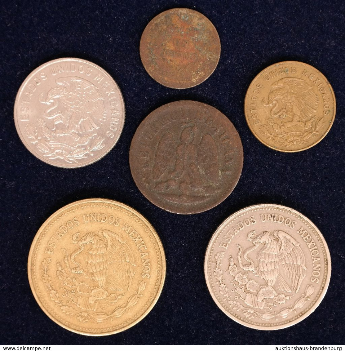 6 Münzen Mexiko: 1 Decimo / 50 Centavos Bis 1000 Pesos | Z.B. 1 Centavo 1889 - Mexique