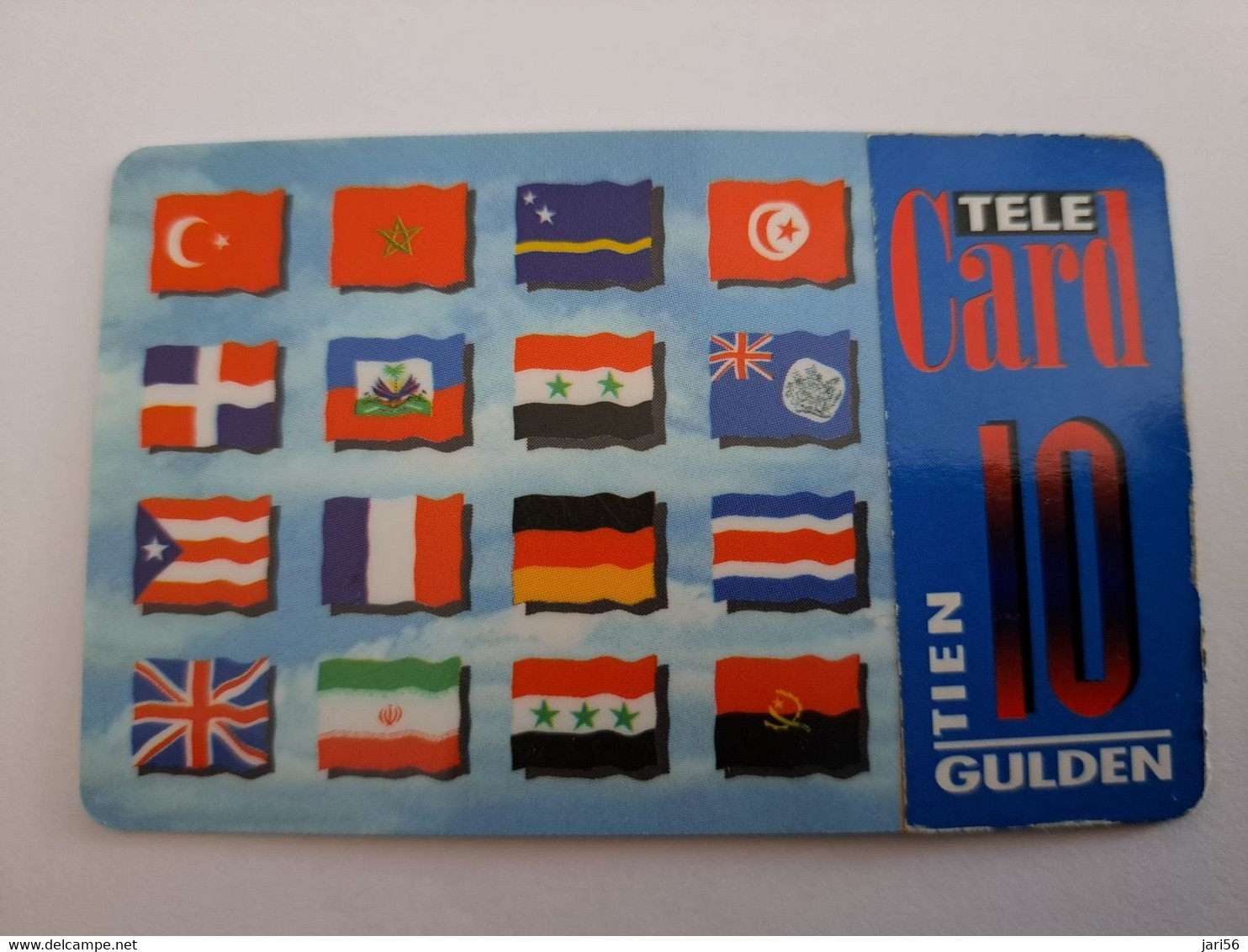 NETHERLANDS  HFL 10 ,- FLAGS DIFF COUNTRYS   / OLDER CARD    PREPAID  Nice Used  ** 11182** - Cartes GSM, Prépayées Et Recharges