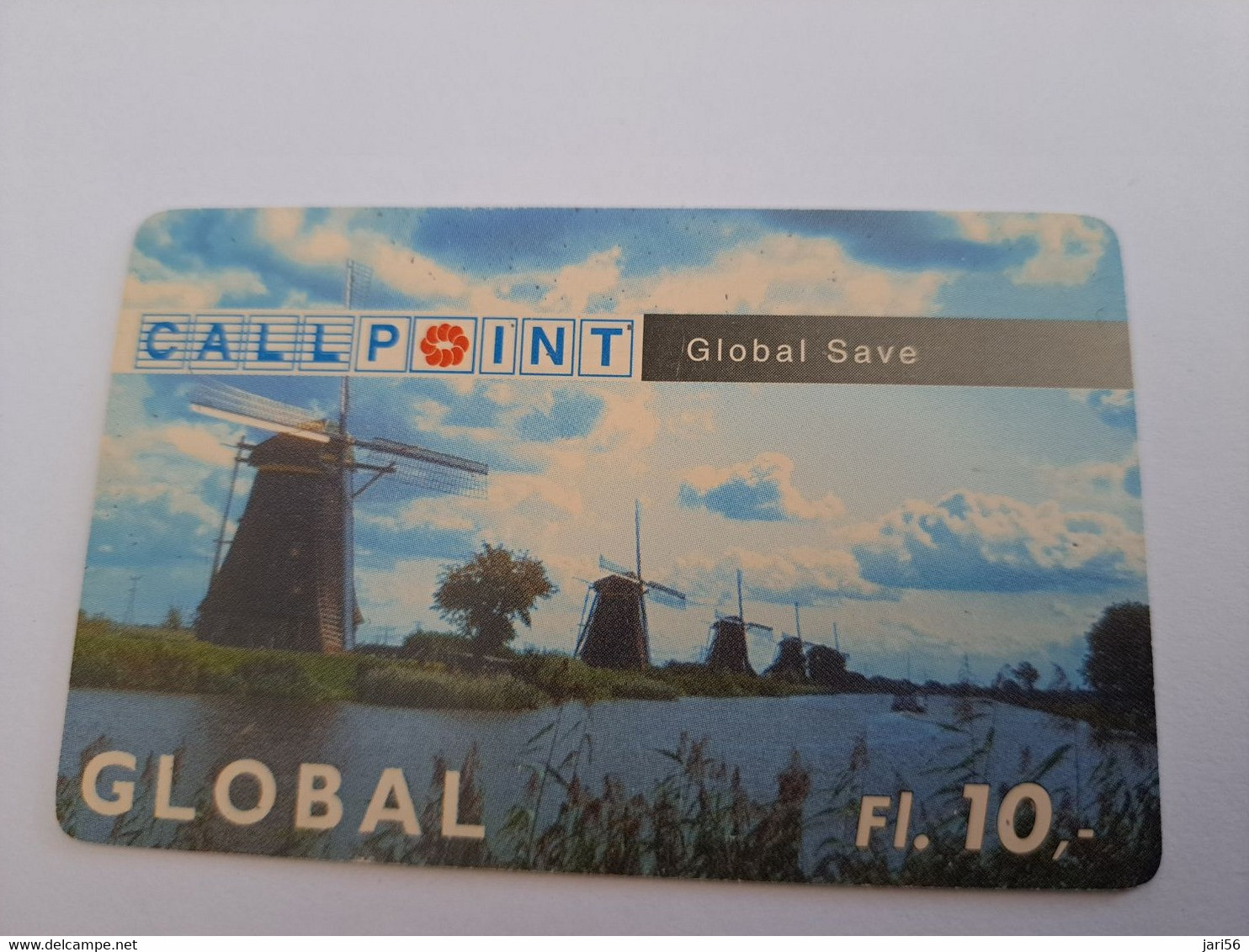 NETHERLANDS  HFL 10,- CALL POINT /MILLS IN KINDERDIJK       / OLDER CARD    PREPAID  Nice Used  ** 11195** - Cartes GSM, Prépayées Et Recharges