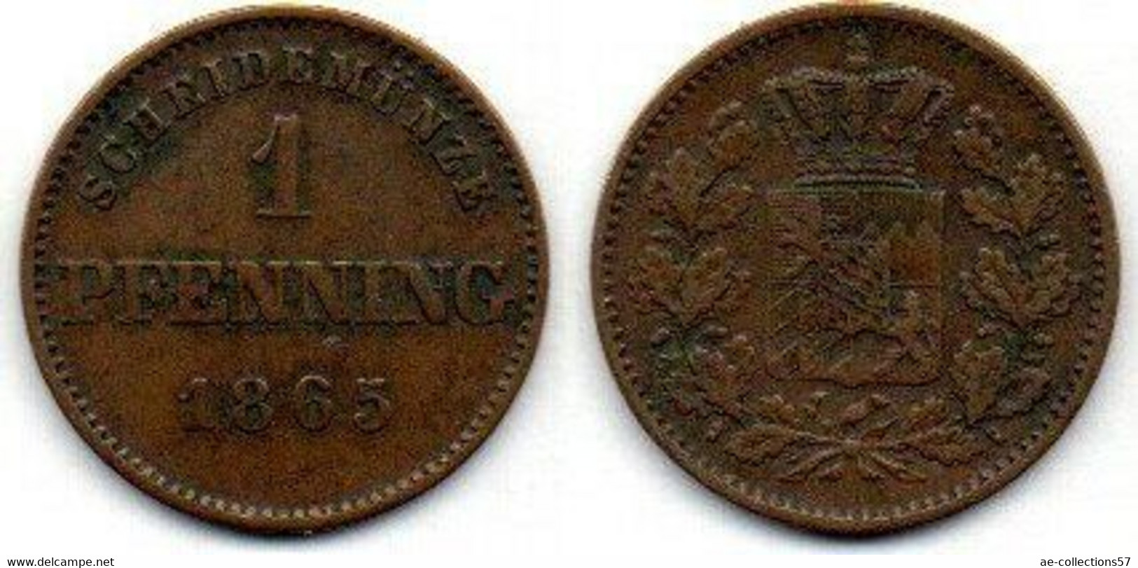 Bayern Pfennig 1865 TTB - Monedas Pequeñas & Otras Subdivisiones