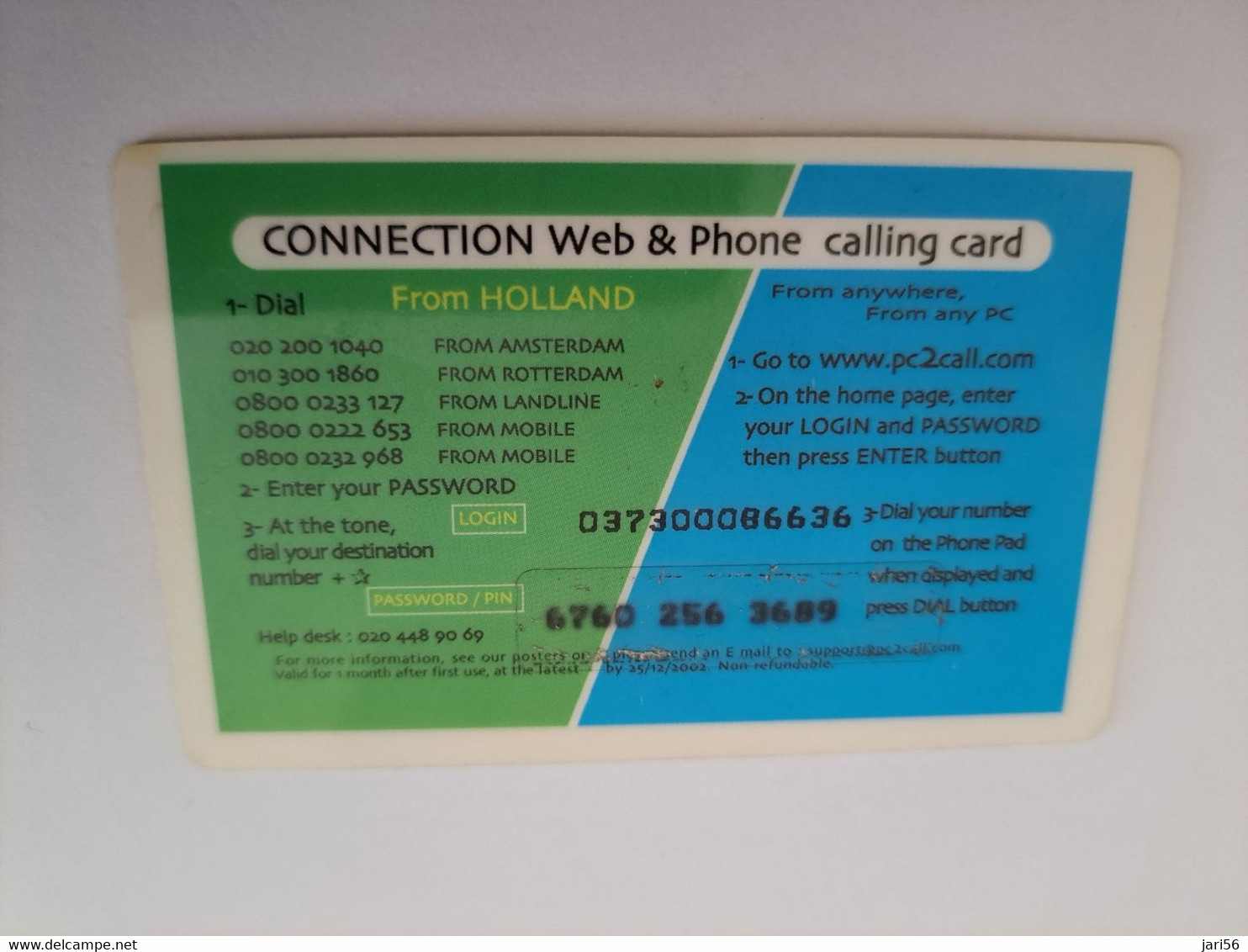 NETHERLANDS  HFL 25.-    / OLDER CARD    PREPAID  Nice Used  ** 11202** - Cartes GSM, Prépayées Et Recharges