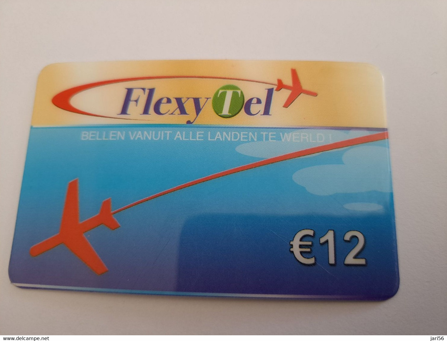 NETHERLANDS  € 12,- FLEXY TEL /PLANE     / OLDER CARD    PREPAID  Nice Used  ** 11204** - Cartes GSM, Prépayées Et Recharges
