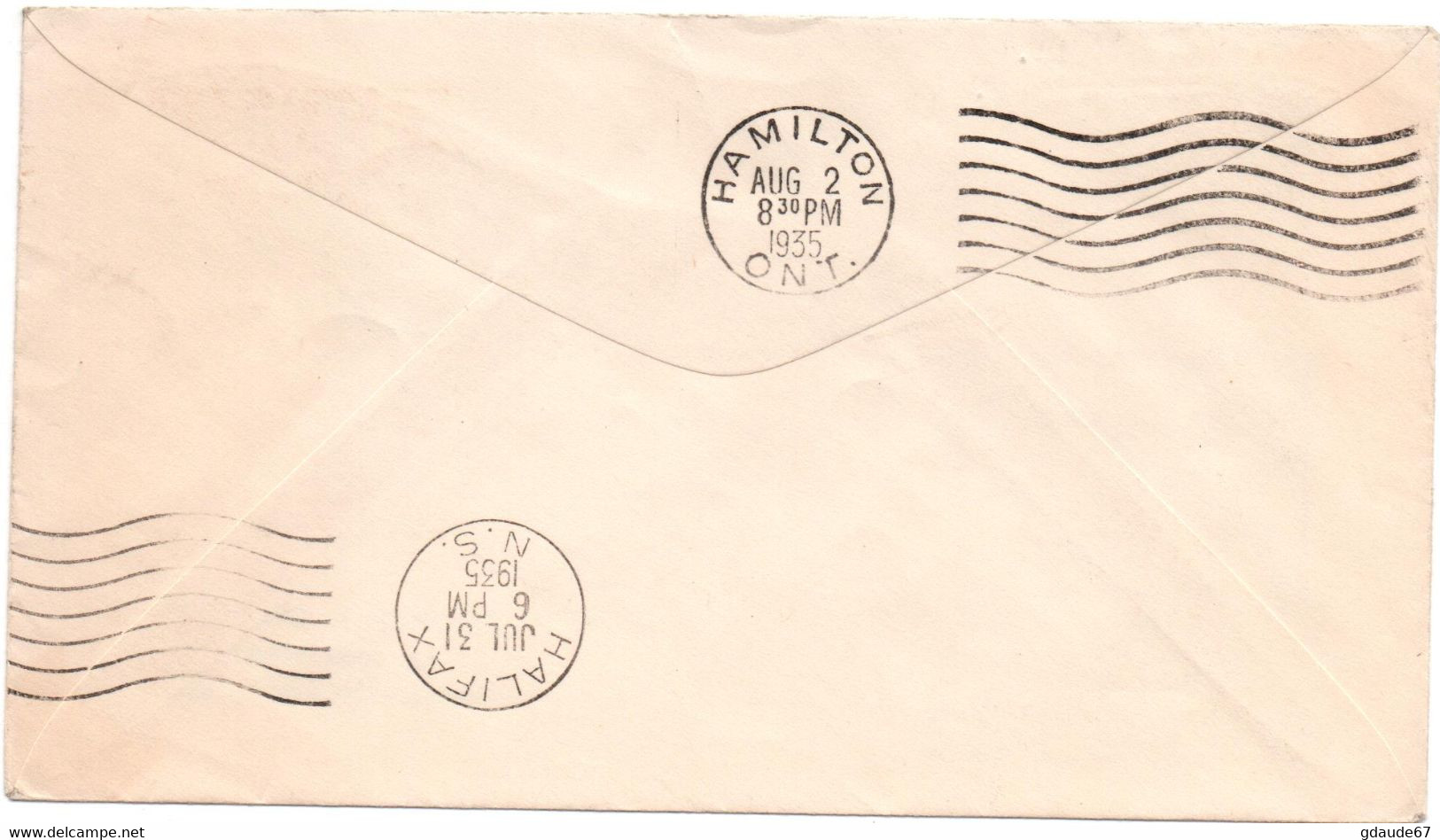 1935 - ENVELOPPE VIA AIR MAIL SYDNEY HALIFAX (CANADA) - POSTE AERIENNE / AVION / AVIATION - Luftpost