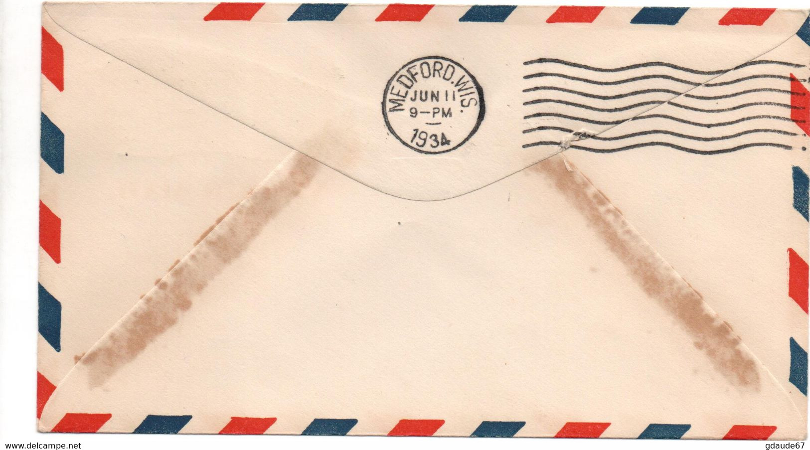 1934 - ENVELOPPE 1er PREMIER VOL / FIRST FLIGHT AIR MAIL De CHARLESTON (USA) - POSTE AERIENNE / AVION / AVIATION - 1c. 1918-1940 Covers