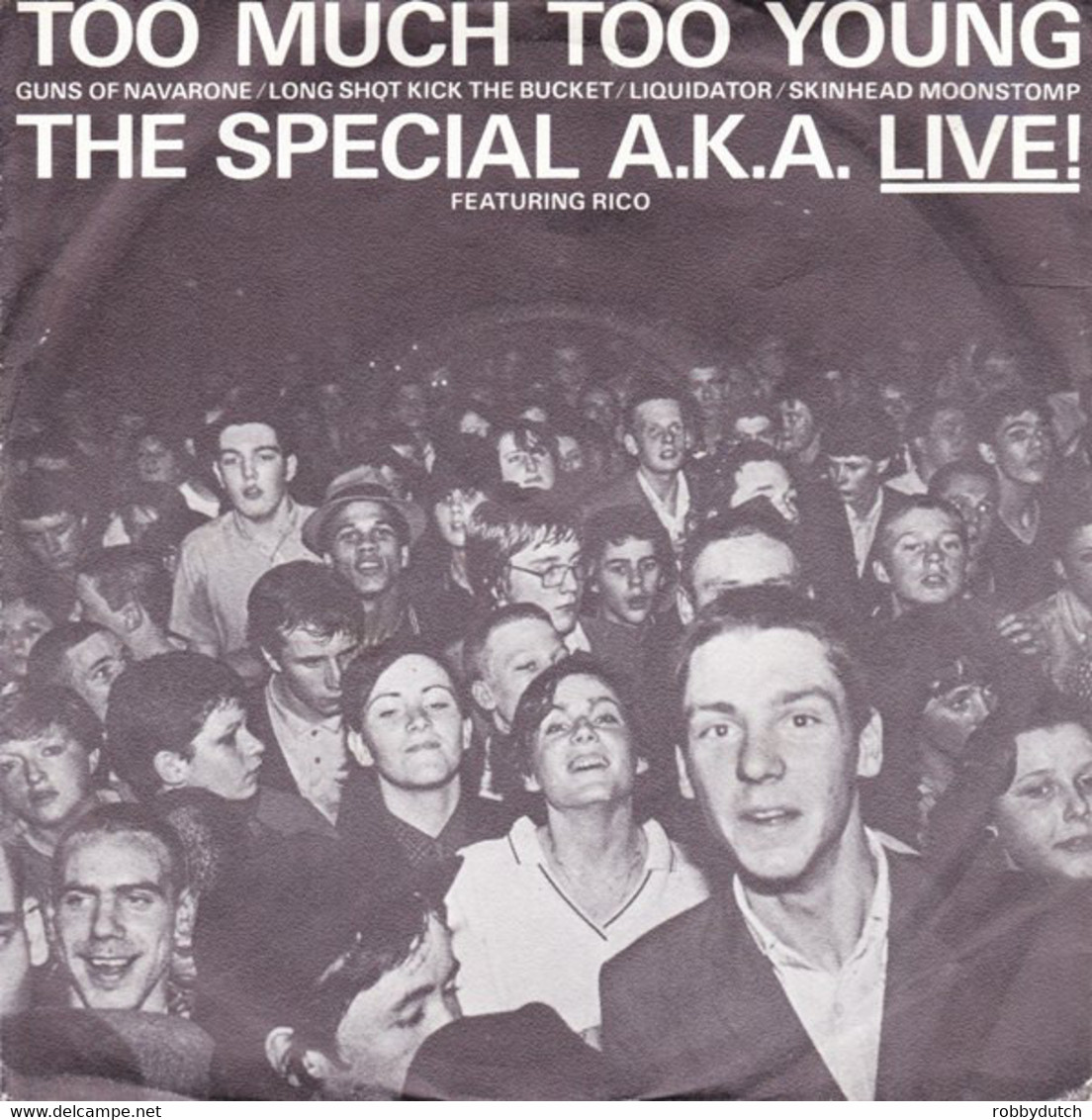 * 7" EP *   SPECIAL A.K.A. LIVE - TOO MUCH TOO YOUNG (Holland 1980 EX-) - Reggae