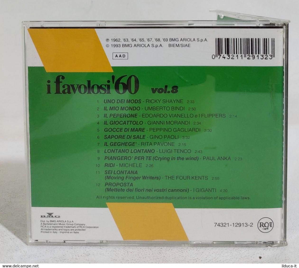 I108452 CD - I Favolosi '60 - Vol. 8 - RCA 1993 - Compilaties