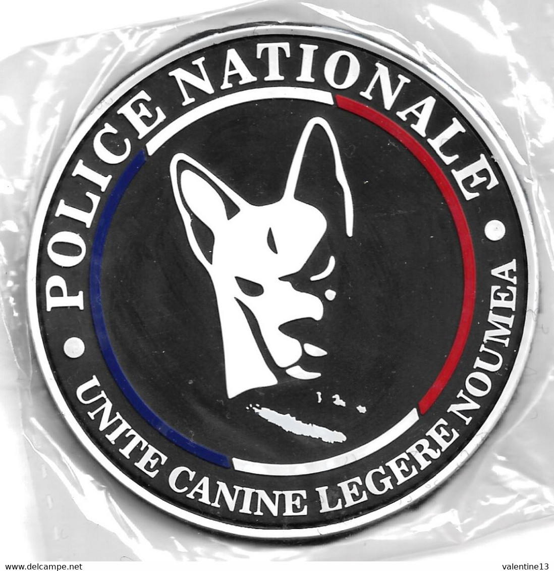 Ecusson PVC POLICE NATIONALE UNITE CANINE 988 LEGERE NOUMEA 988 - Ecussons Tissu