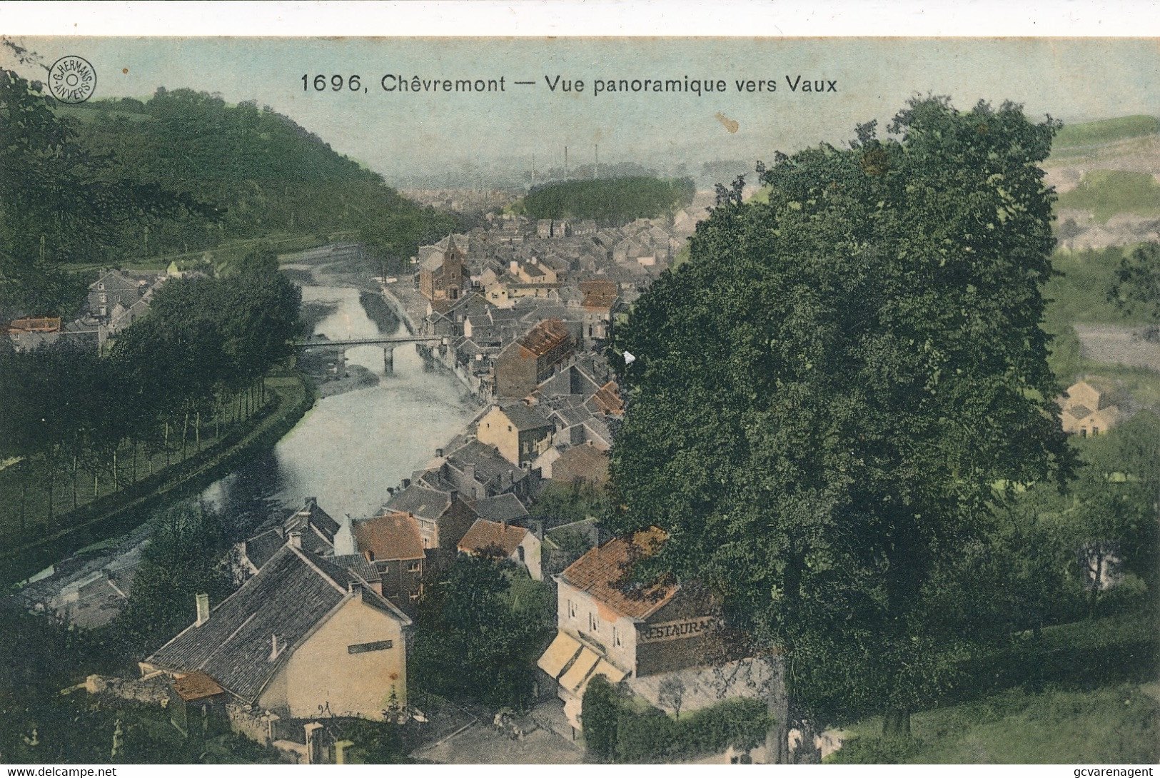 CHEVREMONT  VUE PANORAMIQUE VERS VAUX        2 SCANS   BELLE  ETAT - Chaudfontaine