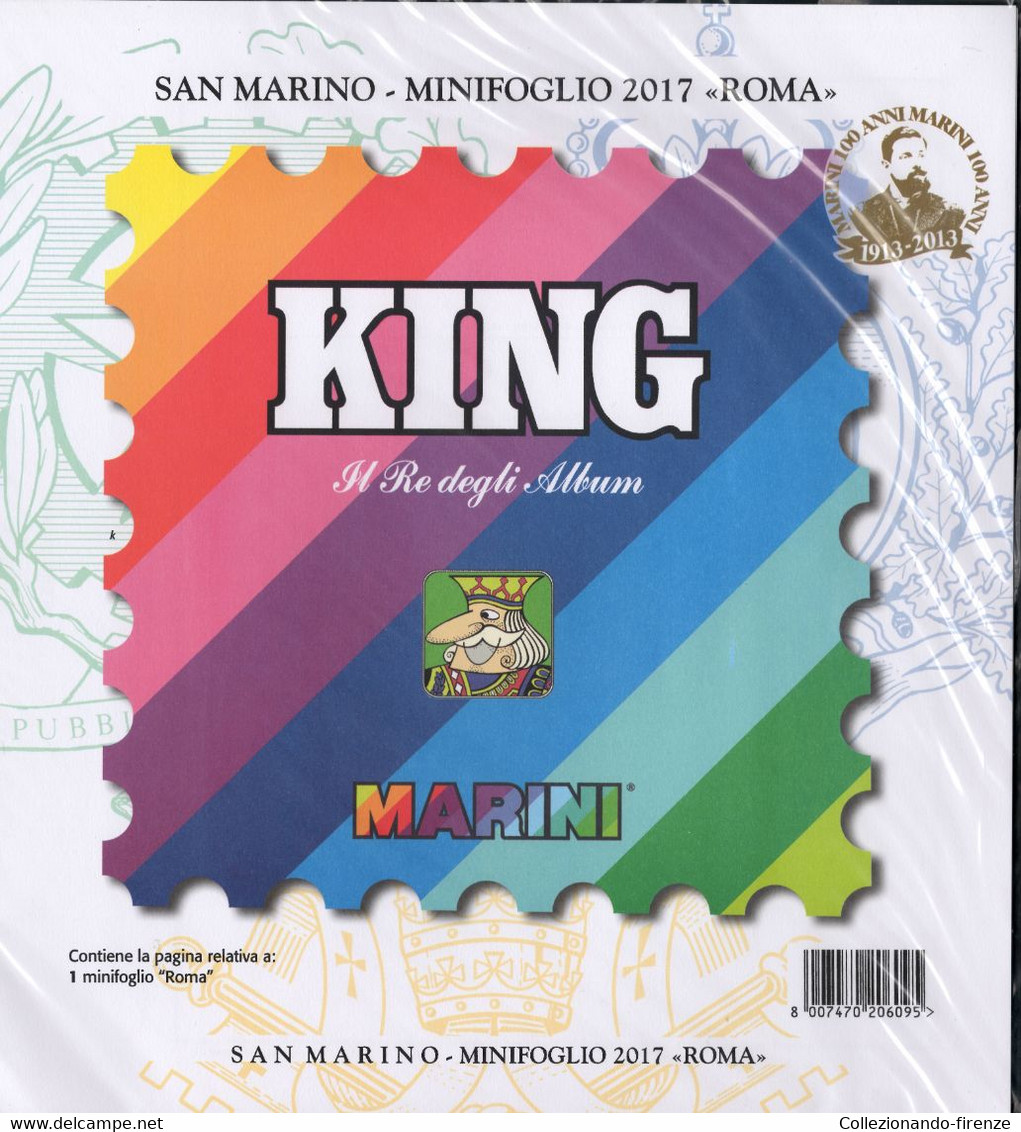 Aggiornamenti San Marino 2017 Roma - Fogli Marini - Lotti E Collezioni