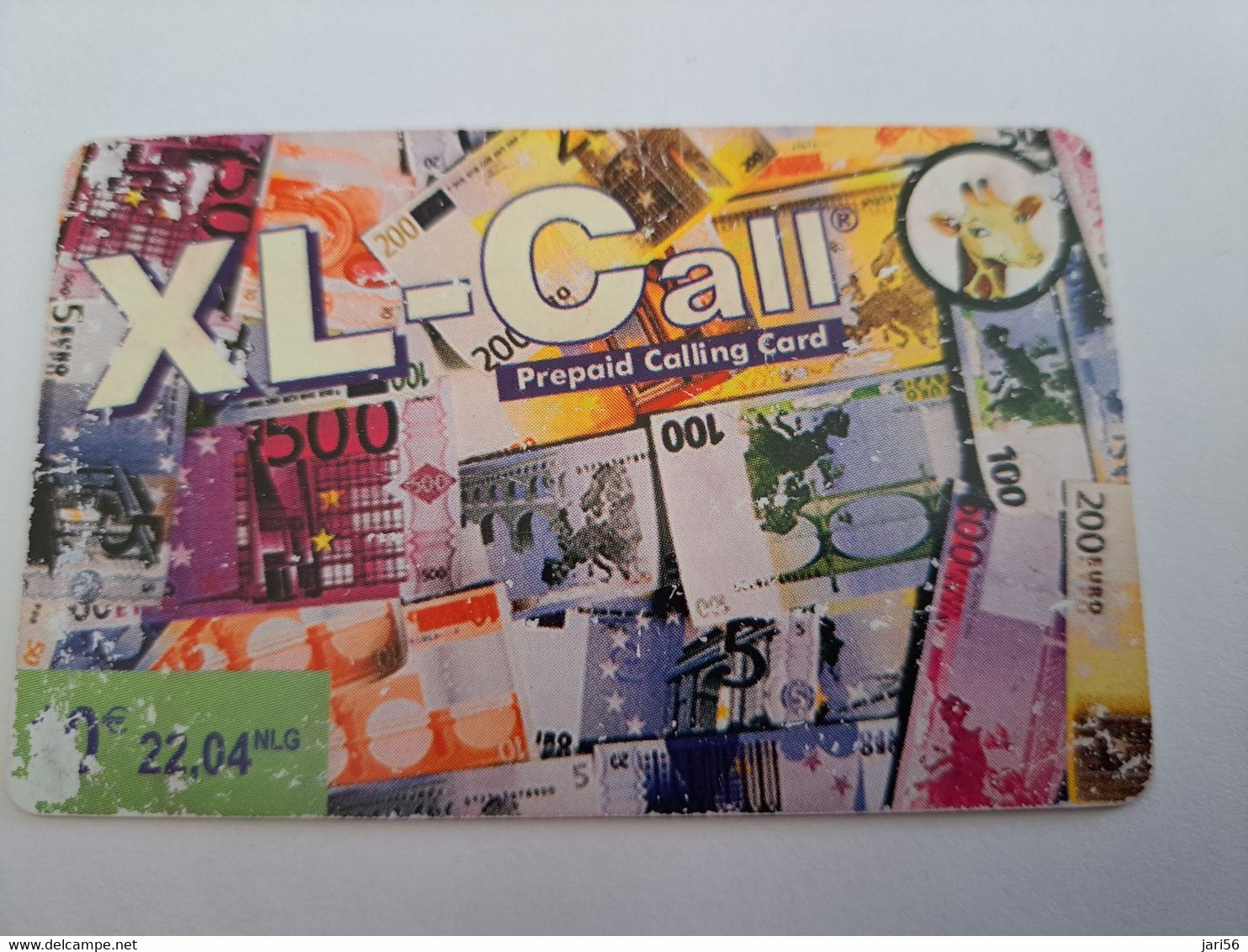 NETHERLANDS  HFL 10,-  XL-CALL  /BANKNOTES(USER MARKS VISIBLE !!! )     / OLDER CARD    PREPAID  Nice Used  ** 11214** - [3] Sim Cards, Prepaid & Refills