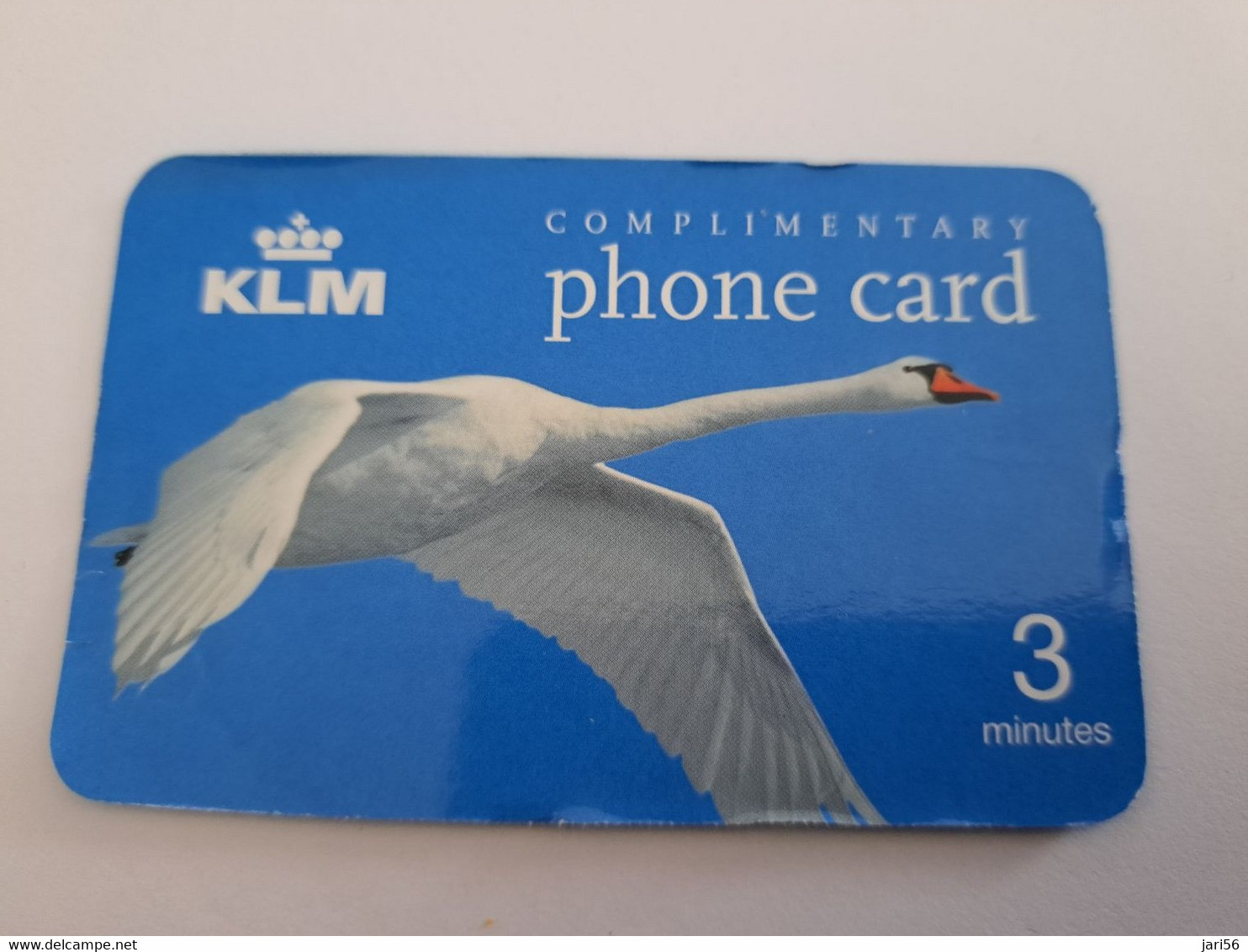 NETHERLANDS  / KLM/ SPRINT  3 MINUTES/ SWAN /BIRD        / OLDER CARD    PREPAID  Nice USED   ** 11219** - Cartes GSM, Prépayées Et Recharges