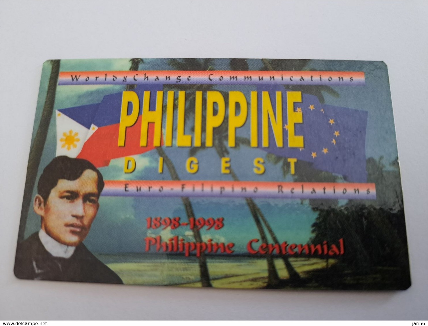 NETHERLANDS  /  HFL 25,- PHILLIPPINE DIGEST         / OLDER CARD    PREPAID  Nice USED   ** 11222** - Cartes GSM, Prépayées Et Recharges