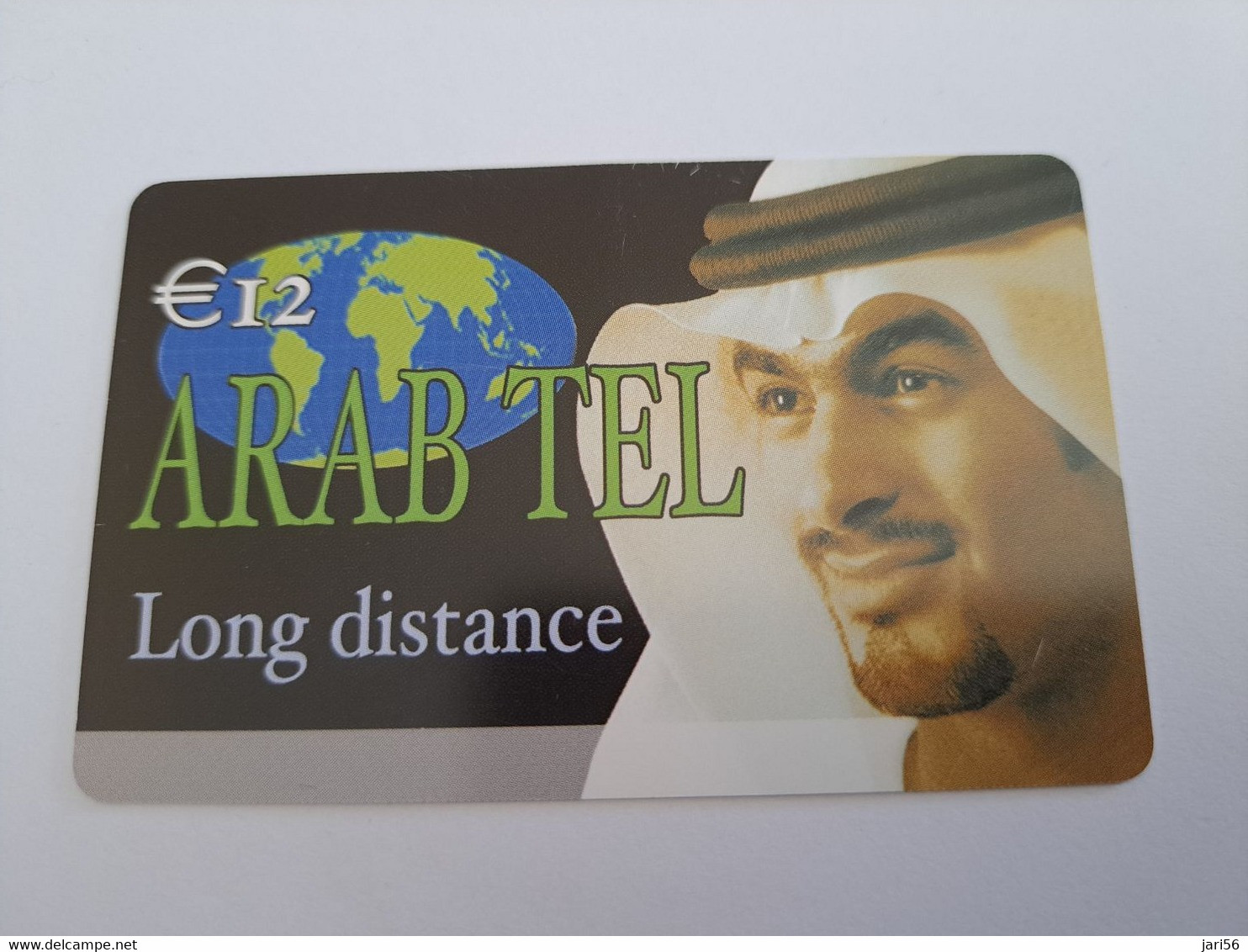 NETHERLANDS  /  € 12,- ARAB TEL           / OLDER CARD    PREPAID  Nice USED   ** 11225** - Cartes GSM, Prépayées Et Recharges