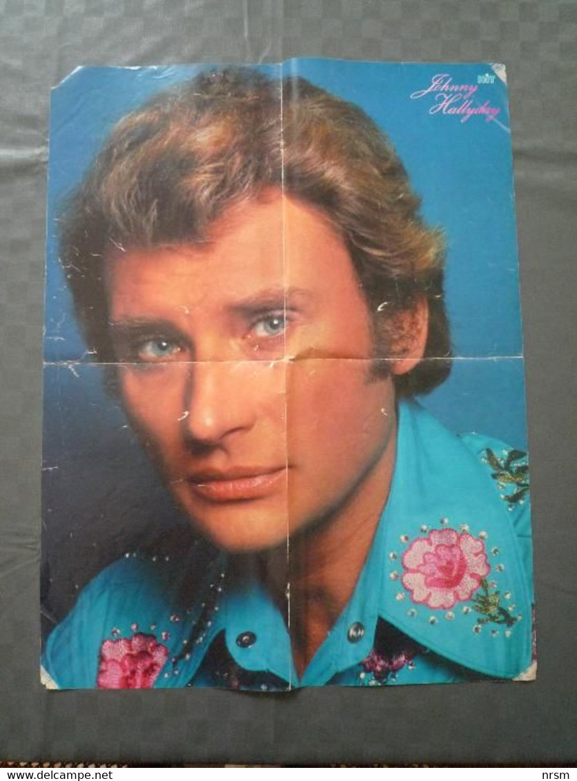 Poster Années 70 / Johnny Halliday - Patrick Juvet / Hit Magazine - Posters