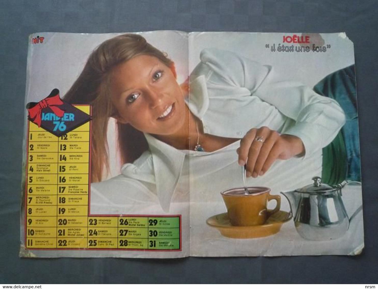 Poster Années 70 / Jane Birkin (et Enfants) - Joëlle / Hit Magazine - Plakate & Poster