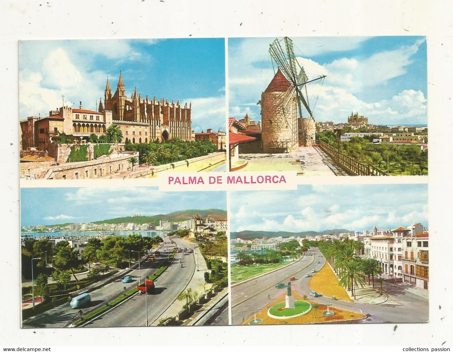 Cp, Espagne , PALMA DE MALLORCA, Multivues ,écrite - Palma De Mallorca