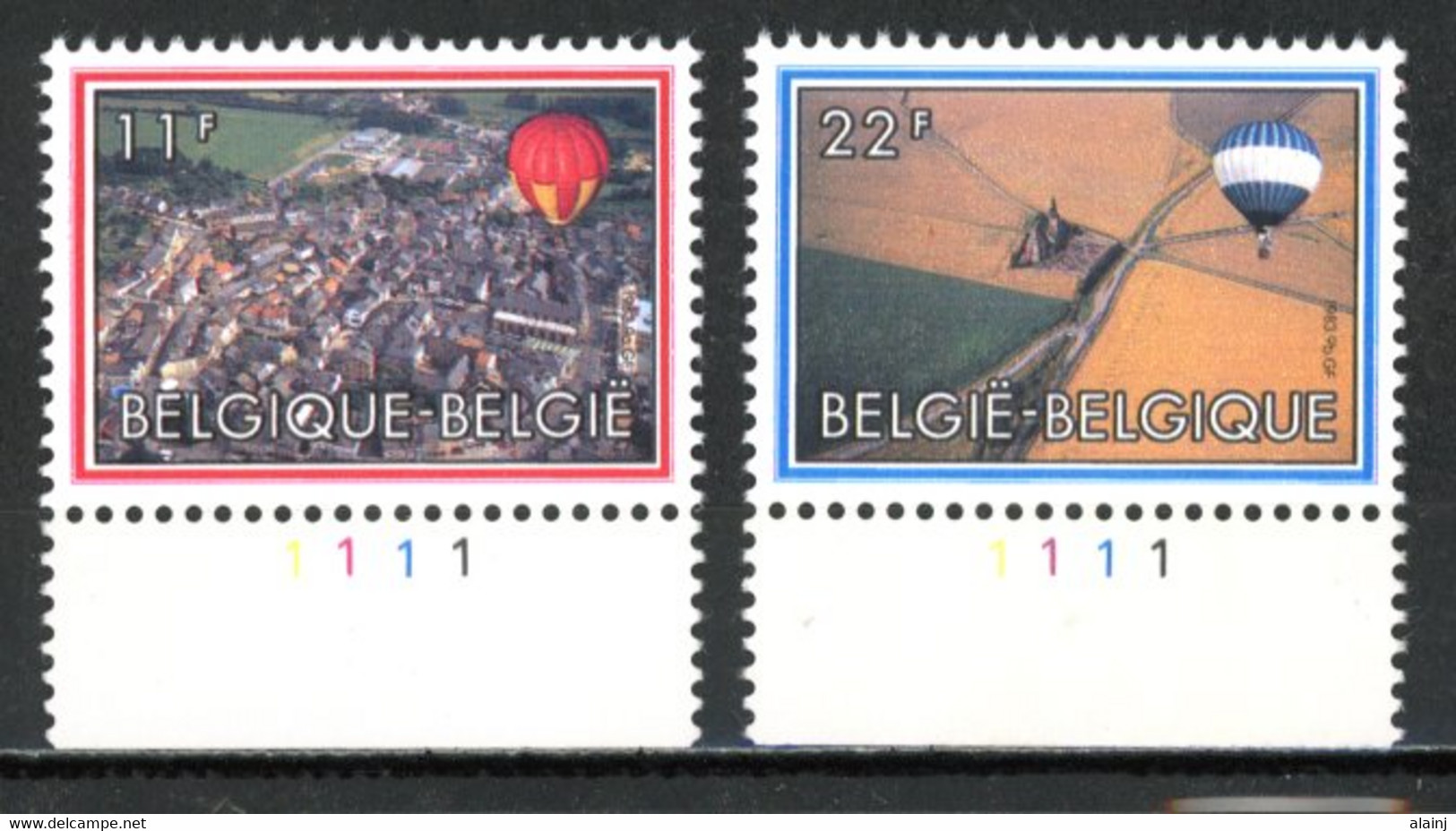 BE  2094 - 2095  XX   ---- Espace : Le Ballon   --  N° De Planche 1 - 1981-1990